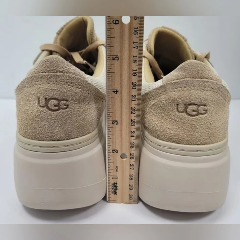 UGG Marin Mega Lace ‘Sand’ Platform Sneakers Size 8 NWOT MSRP $130 - Picture 5 of 9